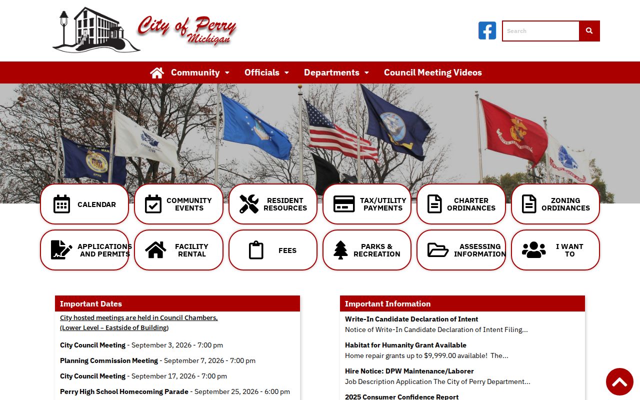 Perry court records city portal reference