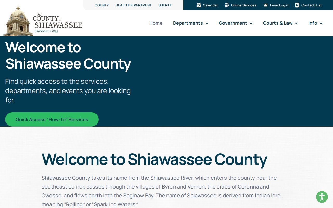 Shiawassee County court docket county portal