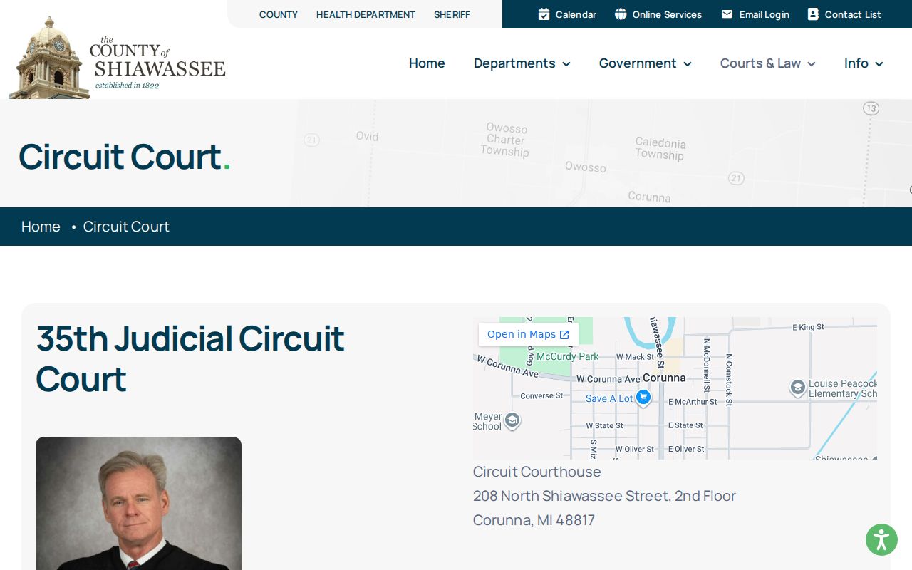Shiawassee County court docket 35th Circuit Court calendar resources